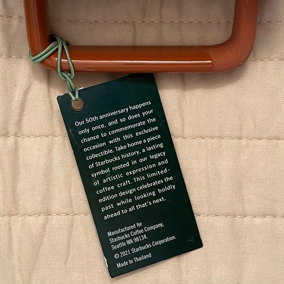 Mermaid Spring 2021 Starbucks 50th Anniversary Mug Terra Cotta Ceramic 12 Oz Mug - Picture 13 of 13